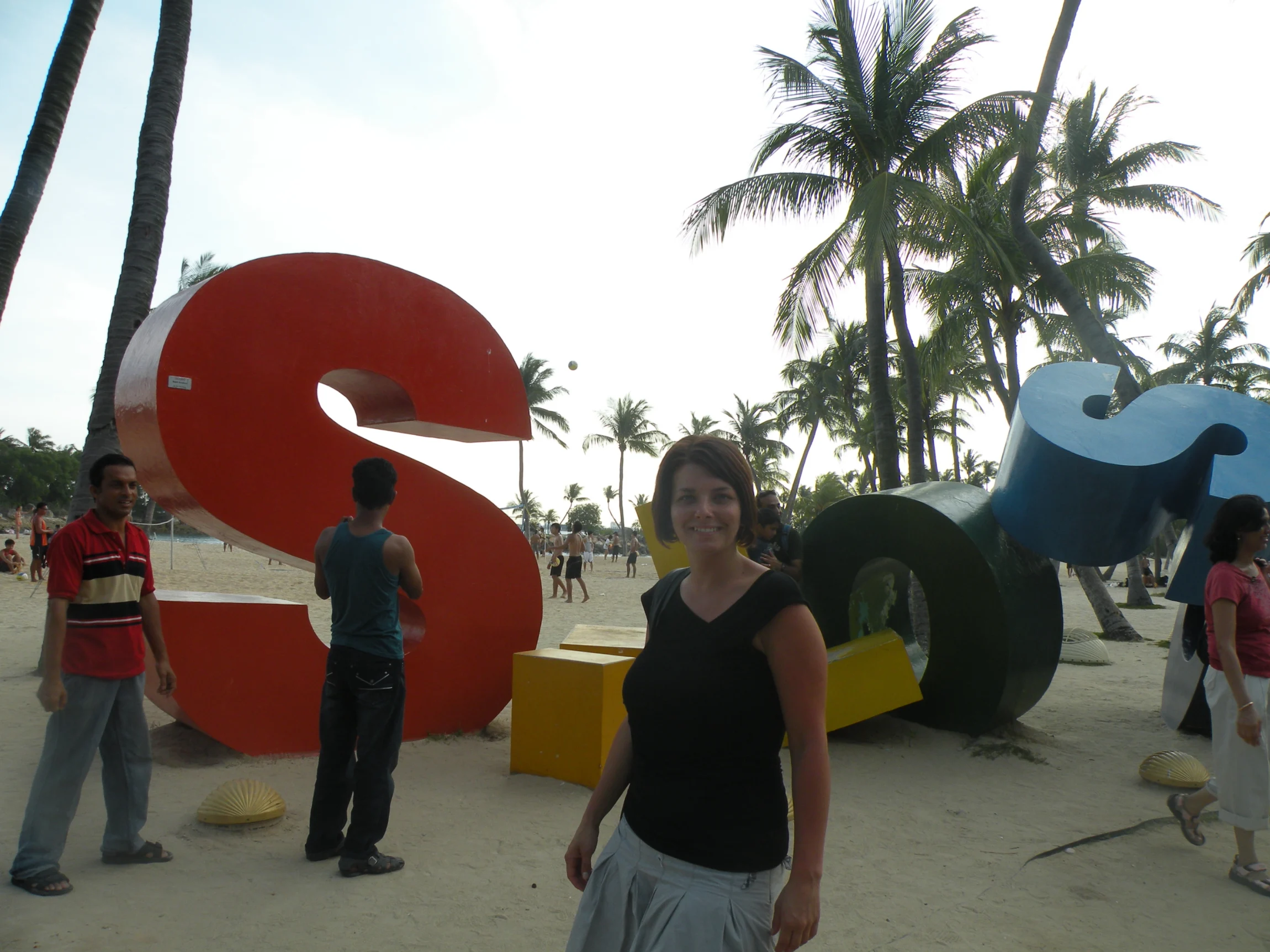 Nápis Sentosa – ostrov Sentosa, Singapur