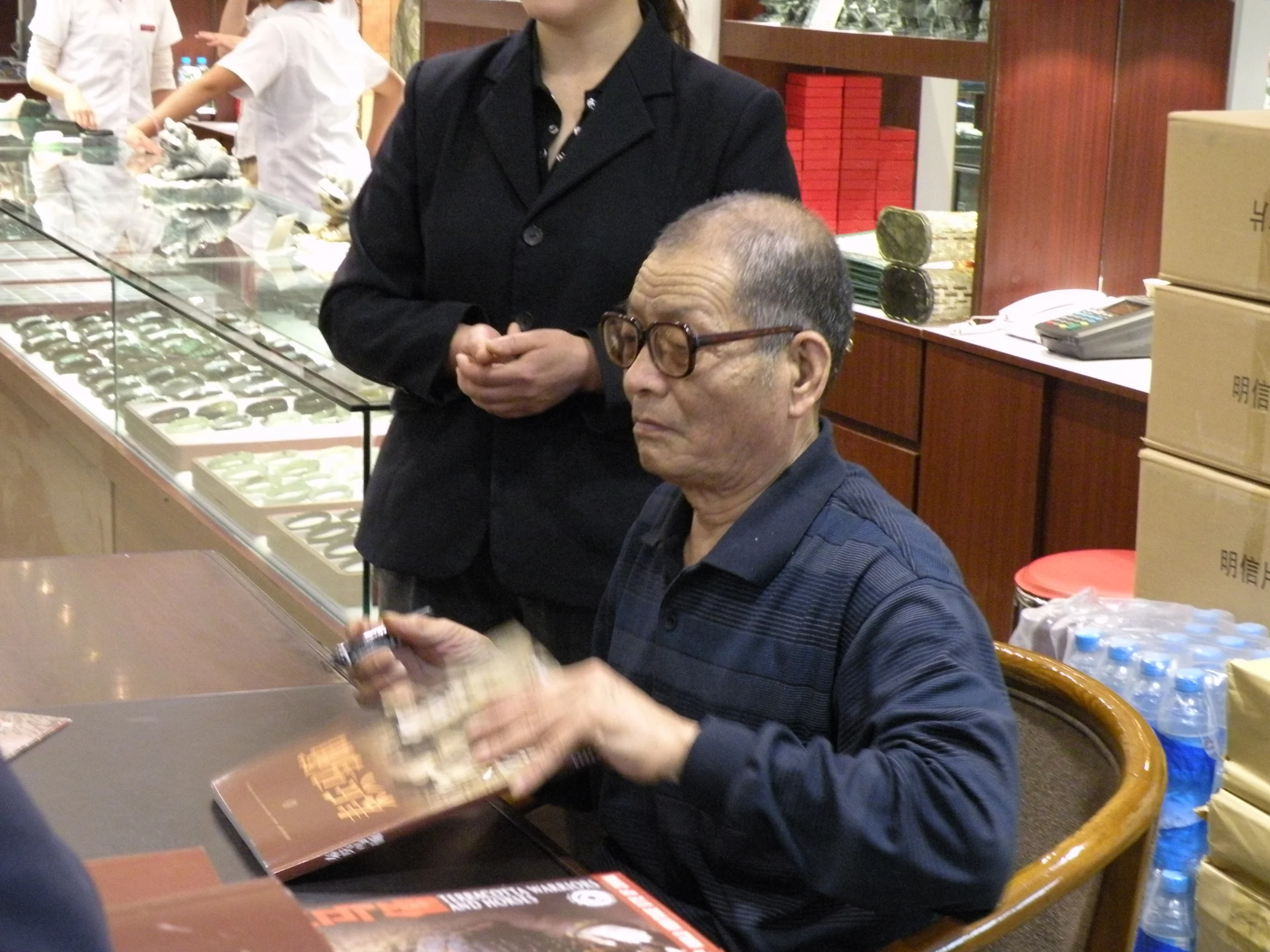 Kaligraf pri práci – Xi’an, Čína