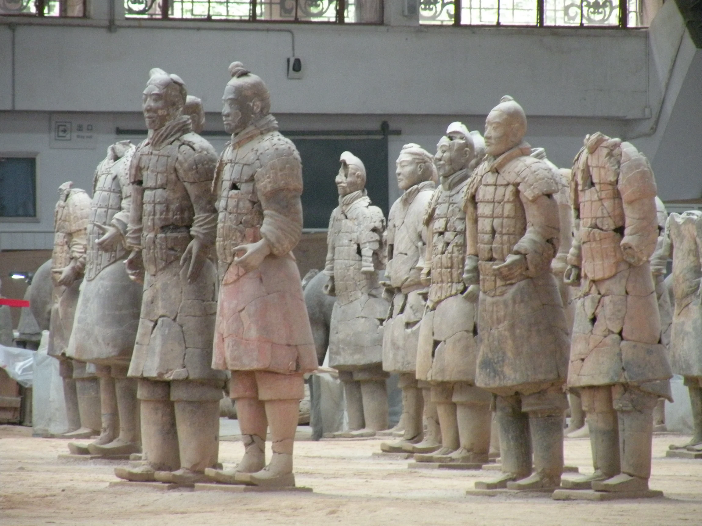 Detail terakotových vojakov – Xi’an, Čína