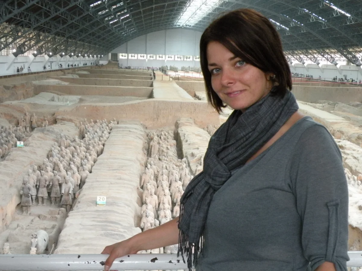 Erika pri pite terakotovej armády – Xi’an, Čína