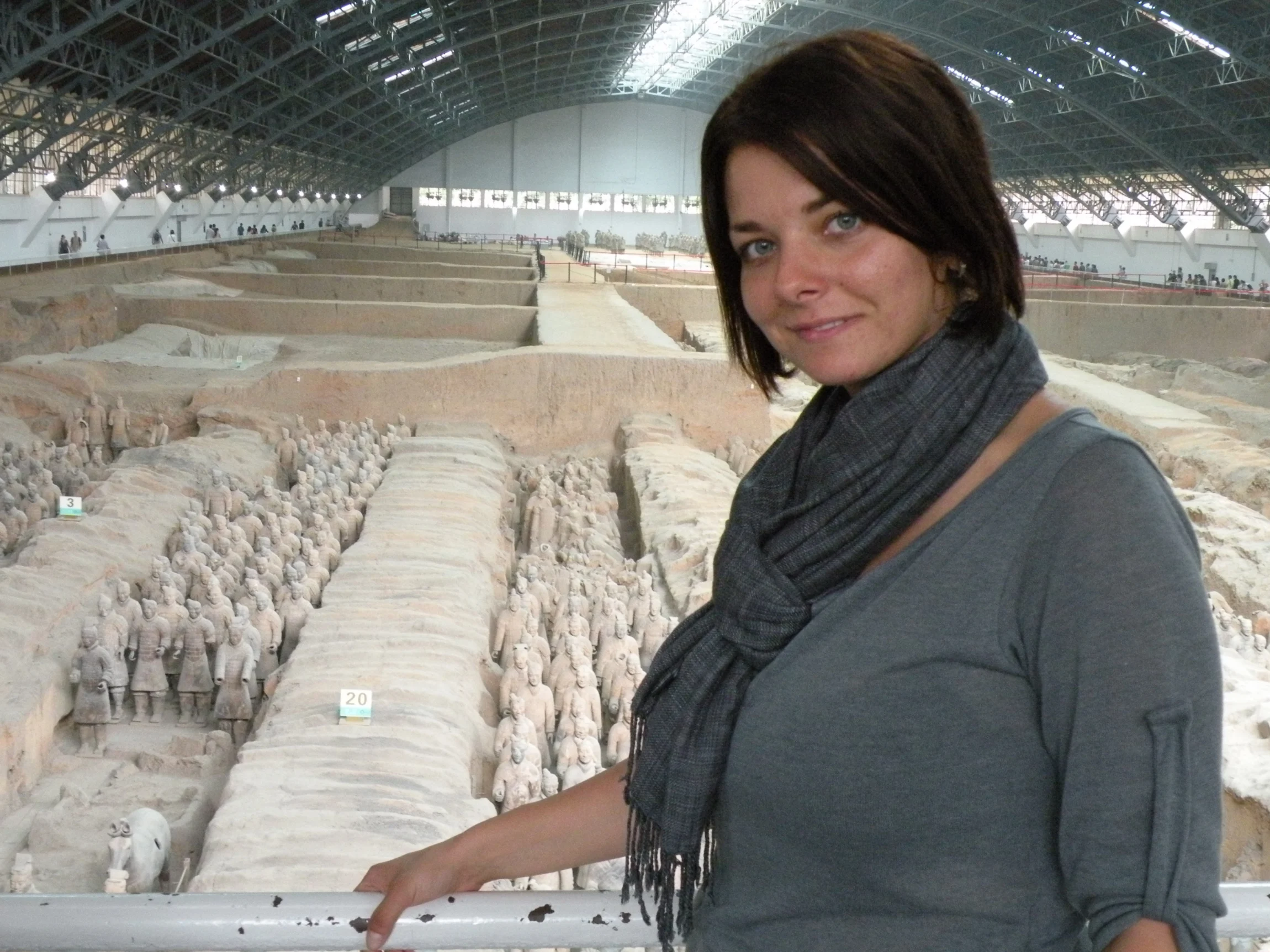 Erika pri pite terakotovej armády – Xi’an, Čína