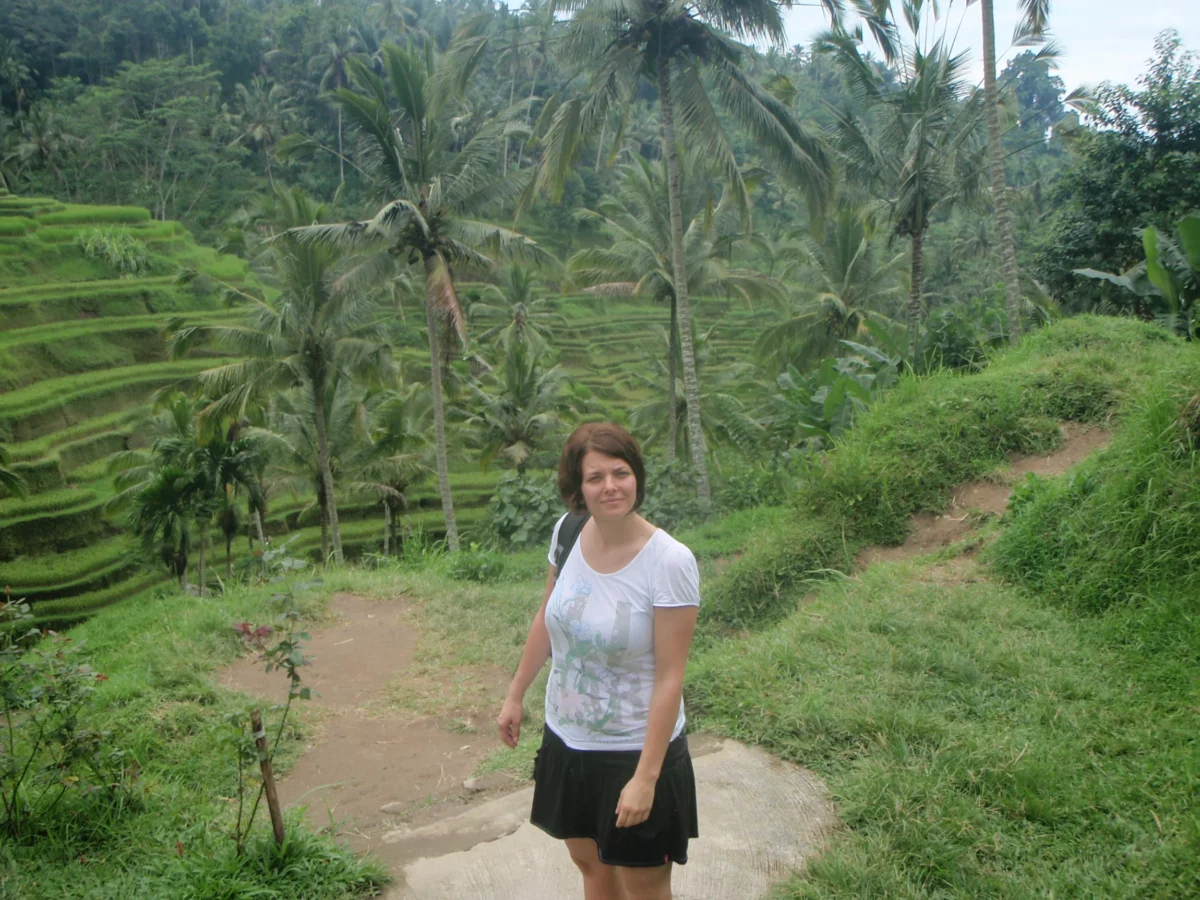 Zelené ryžové terasy – Bali